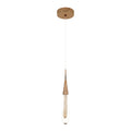 Suspension en verre transparent avec détail doré, design moderne